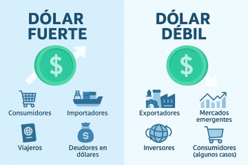 Dólar fuerte vs. dólar débil: ¿qué significa y a quién beneficia?