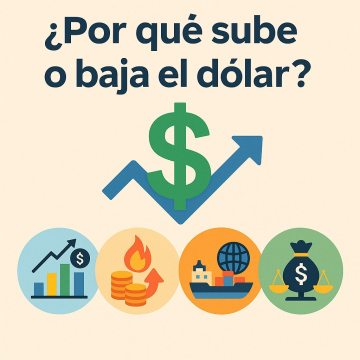 ¿Por qué sube o baja el dólar? Explicación sencilla para no economistas